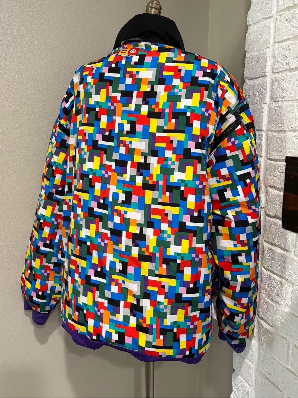Lego Collection Colorful Geometric Puffer Jacket - Multicolor - Picture 4 of 7